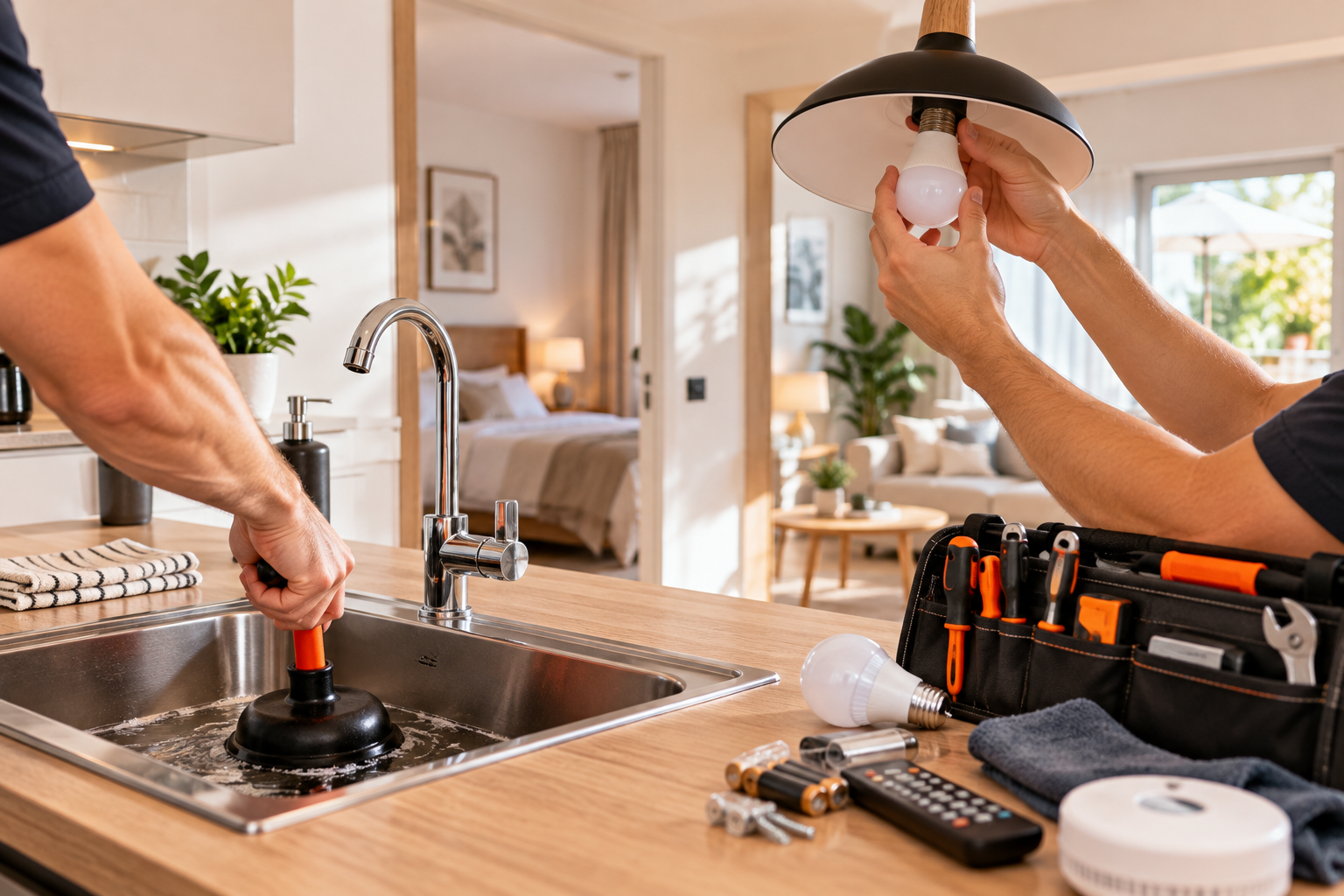 Petite maintenance dans une location courte durée